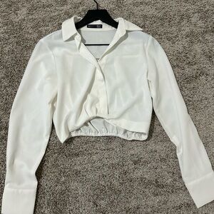 Elegant White Women's Blouse